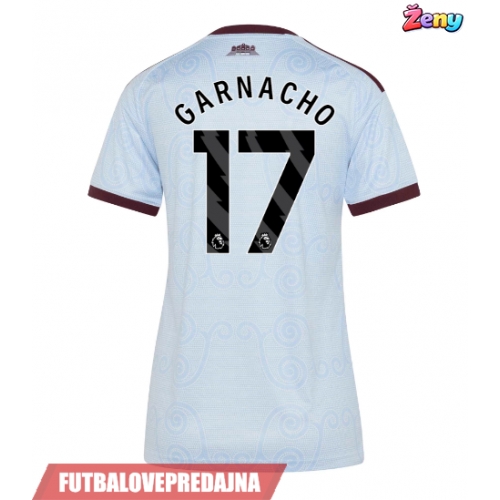 Lacne Ženy Futbalové dres Aston Villa Alejandro Garnacho #17 2026-27 Krátky Rukáv - Tretina